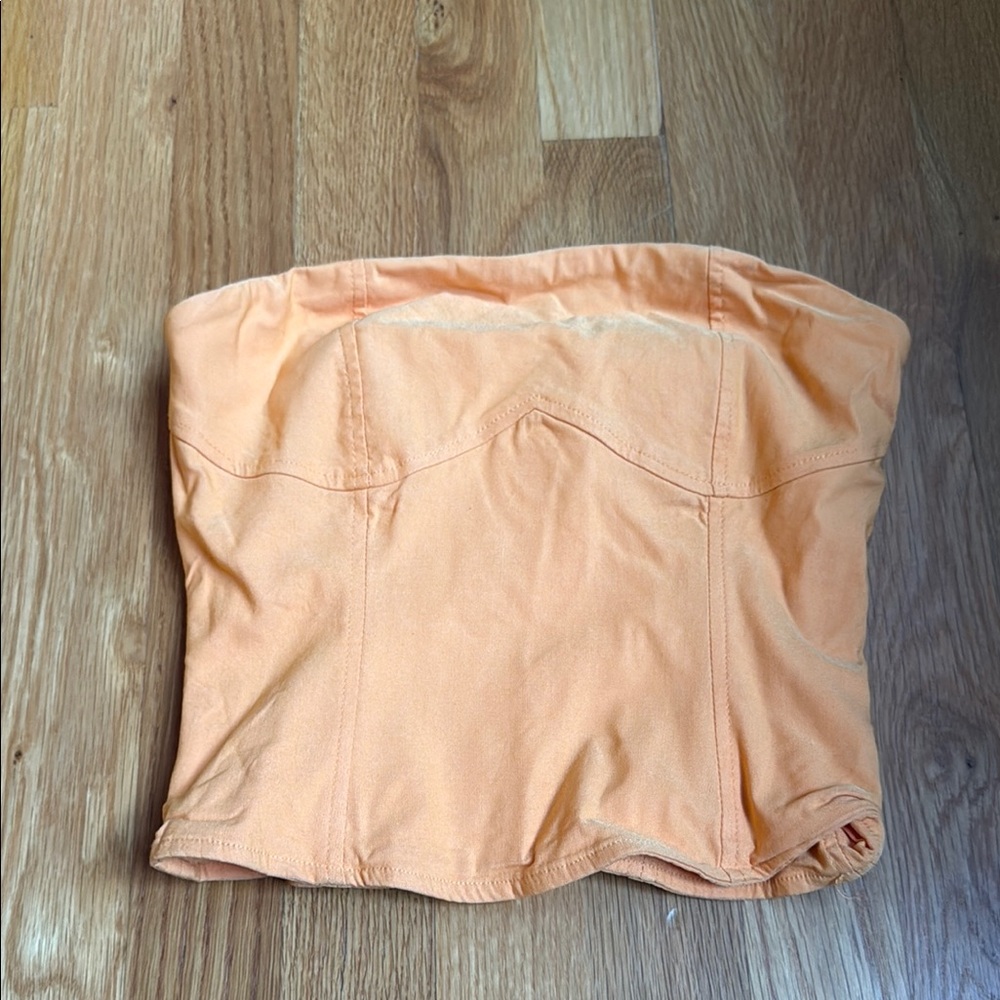 Princess Polly Orange High-Waisted Shorts